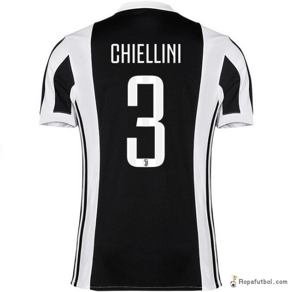 Camiseta Juventus Replica Tercera Ropa Chiellini 2017/18 Negro